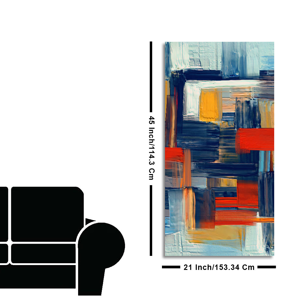 Abstract art of Colorful Texture Canvas Wall Painting