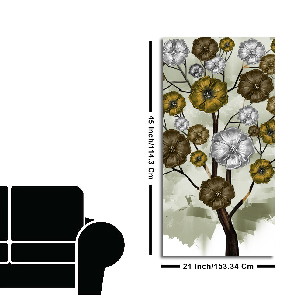 Abstract Flowers Designer Art Canvas Wall Painting