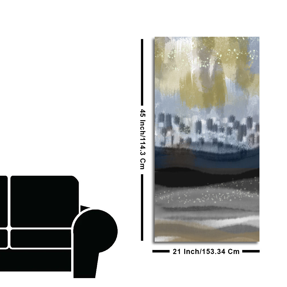 Abstract Dark Gray Splash Background Canvas Wall Painting