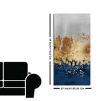 Modern Golden Art Textured Design Canvas Wall Painting