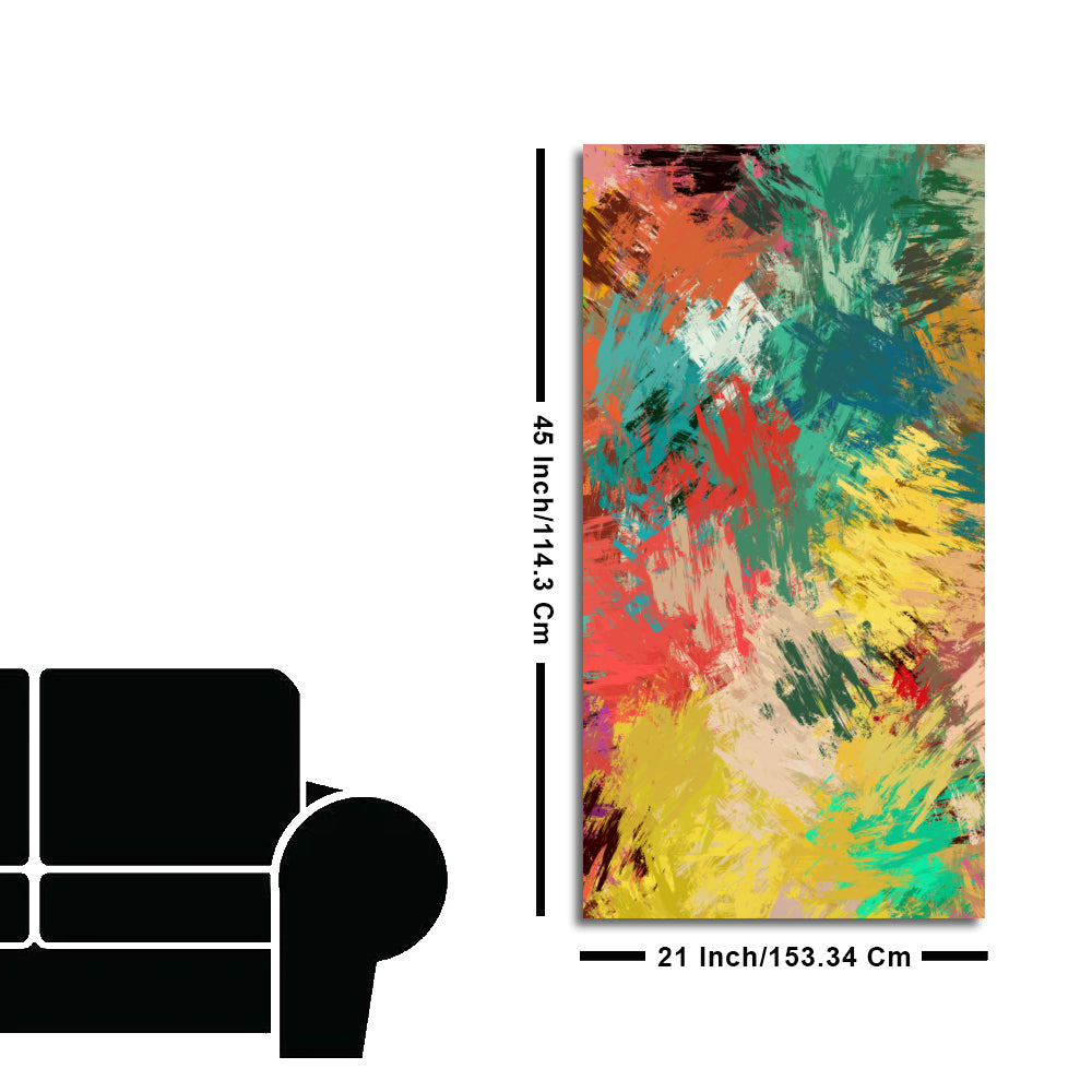 Abstract Painting of Explosion of Colors