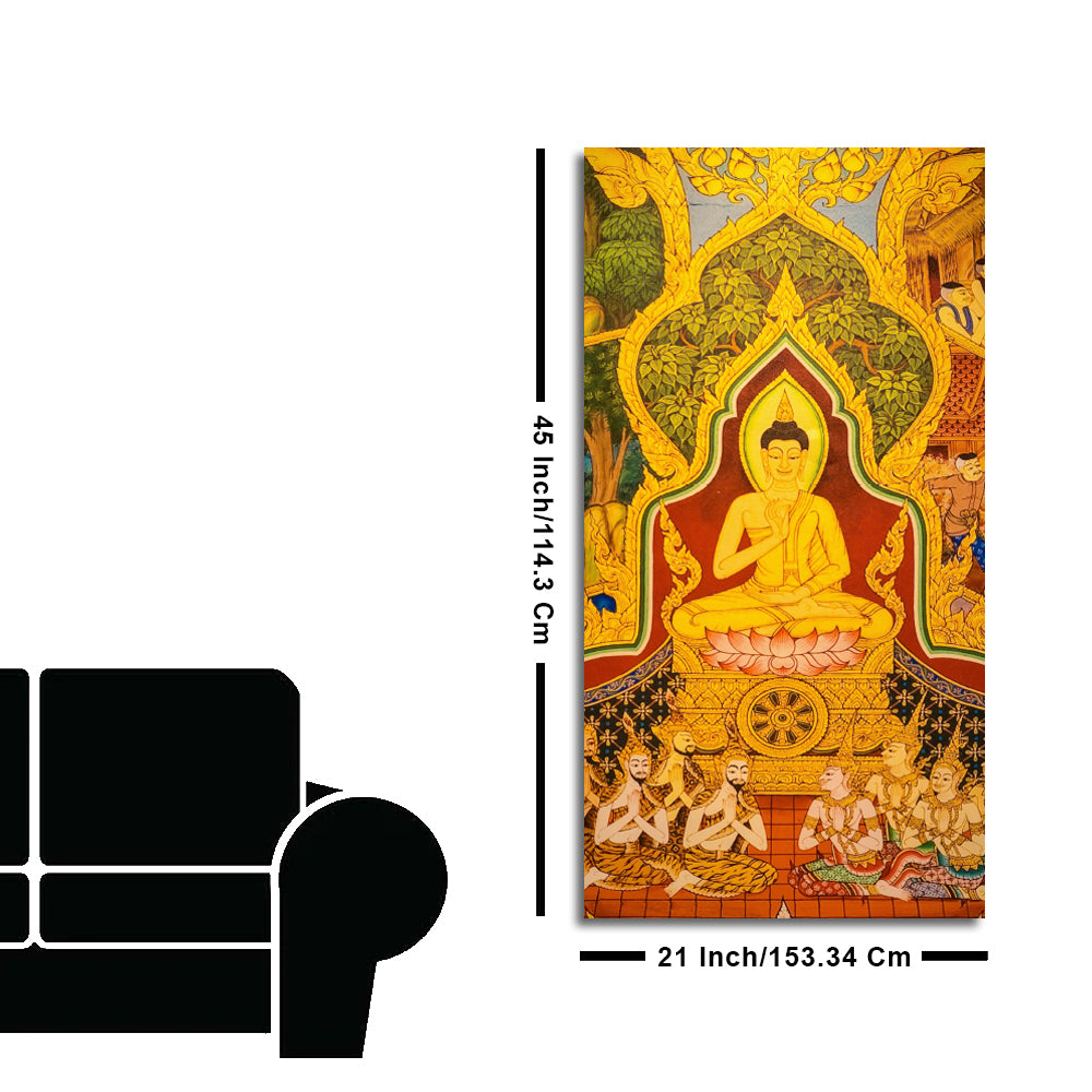 Beautiful Lord Spiritual Buddha Canvas Wall Painting