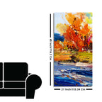 Watercolor Painting of Colorful Textured Art