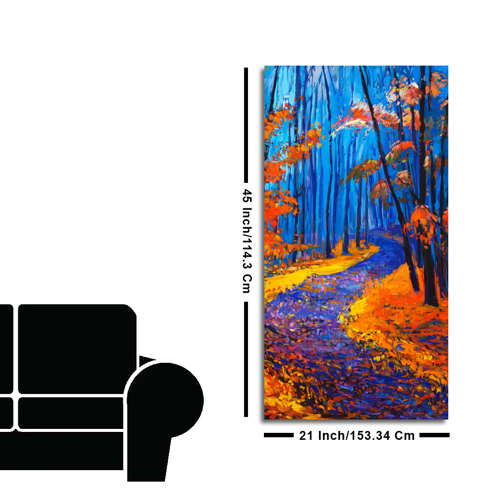 Beautiful Nature Wall Painting of Forest