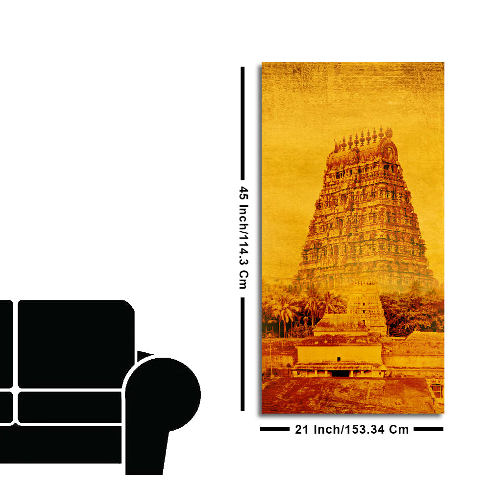 Ancient Temple of Brihadeeswara Canvas Wall Painting