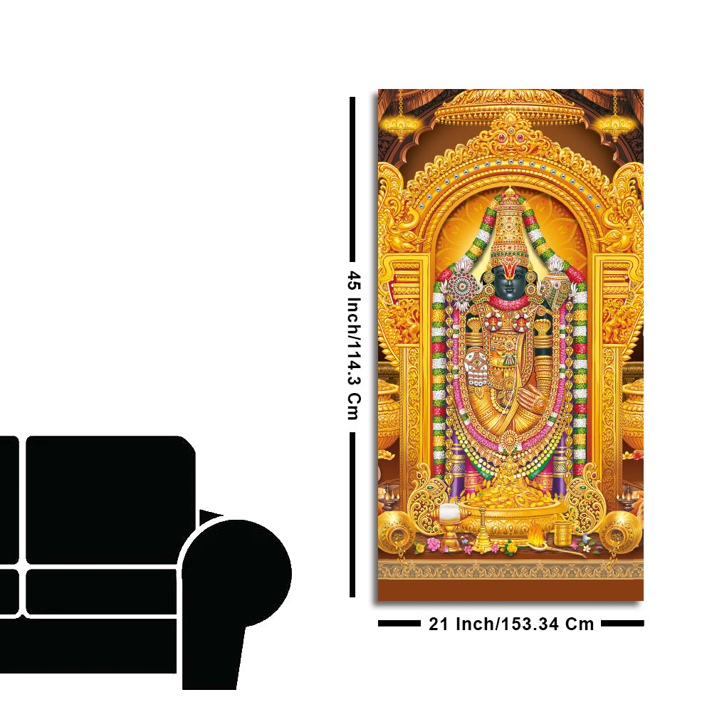 Lord Tirupati BalaJi Canvas Wall Painting