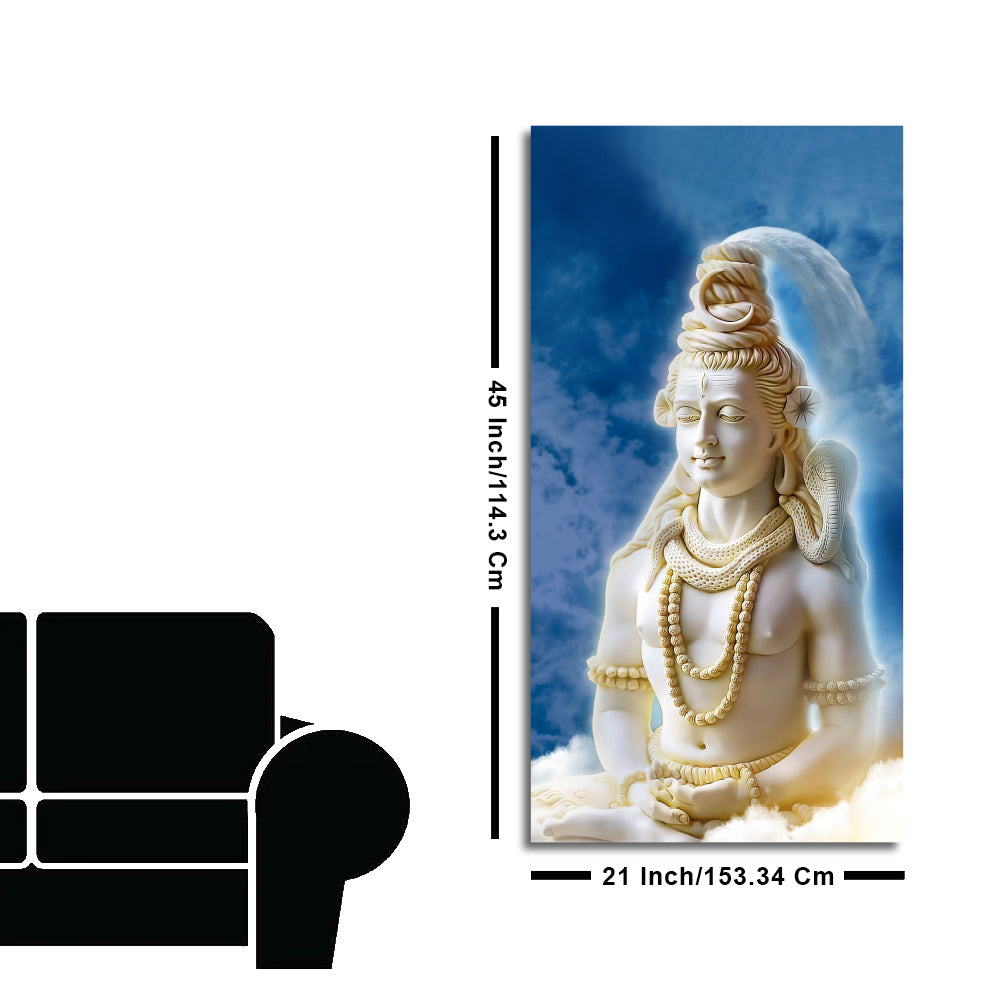Lord Shiv Shankar Canvas Wall Painting