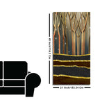 Dead Forest Landscape Modern Abstract Art Canvas Wall Painting