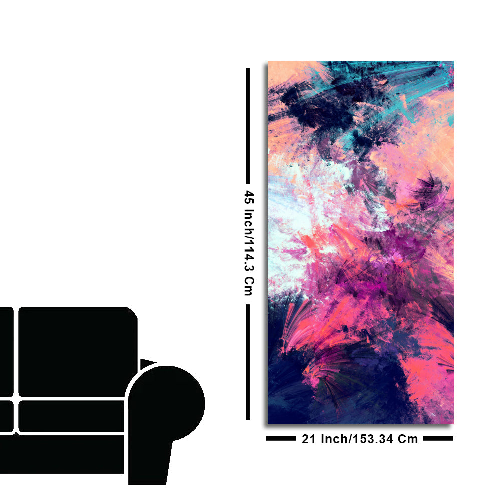 Abstract Colorful Dynamic Texture Background Premium Canvas Wall Painting