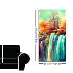 Beautiful Landscape Waterfall Scenery Canvas Wall Painting