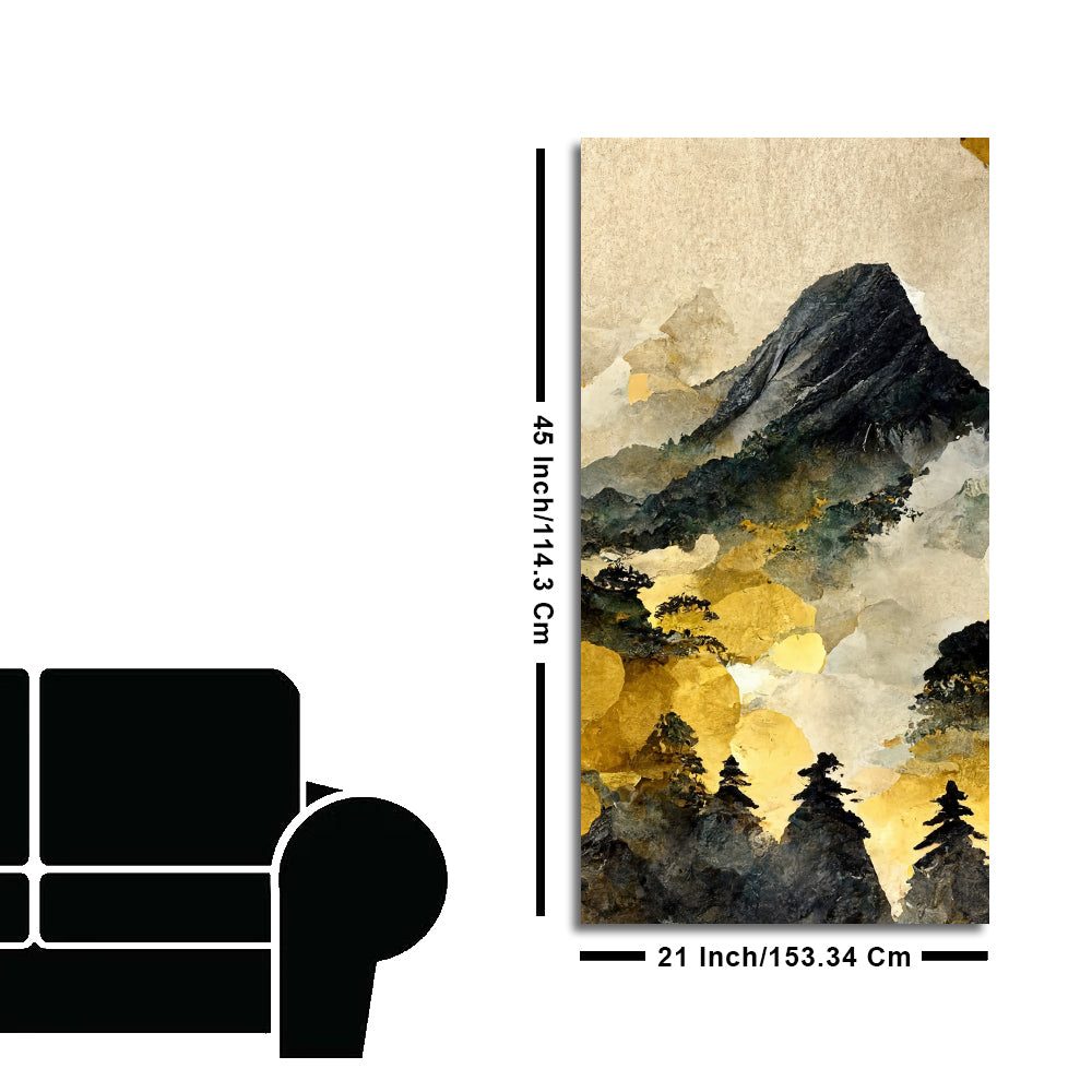 Mountain Scenery of Mount Fuji Canvas Wall Painting