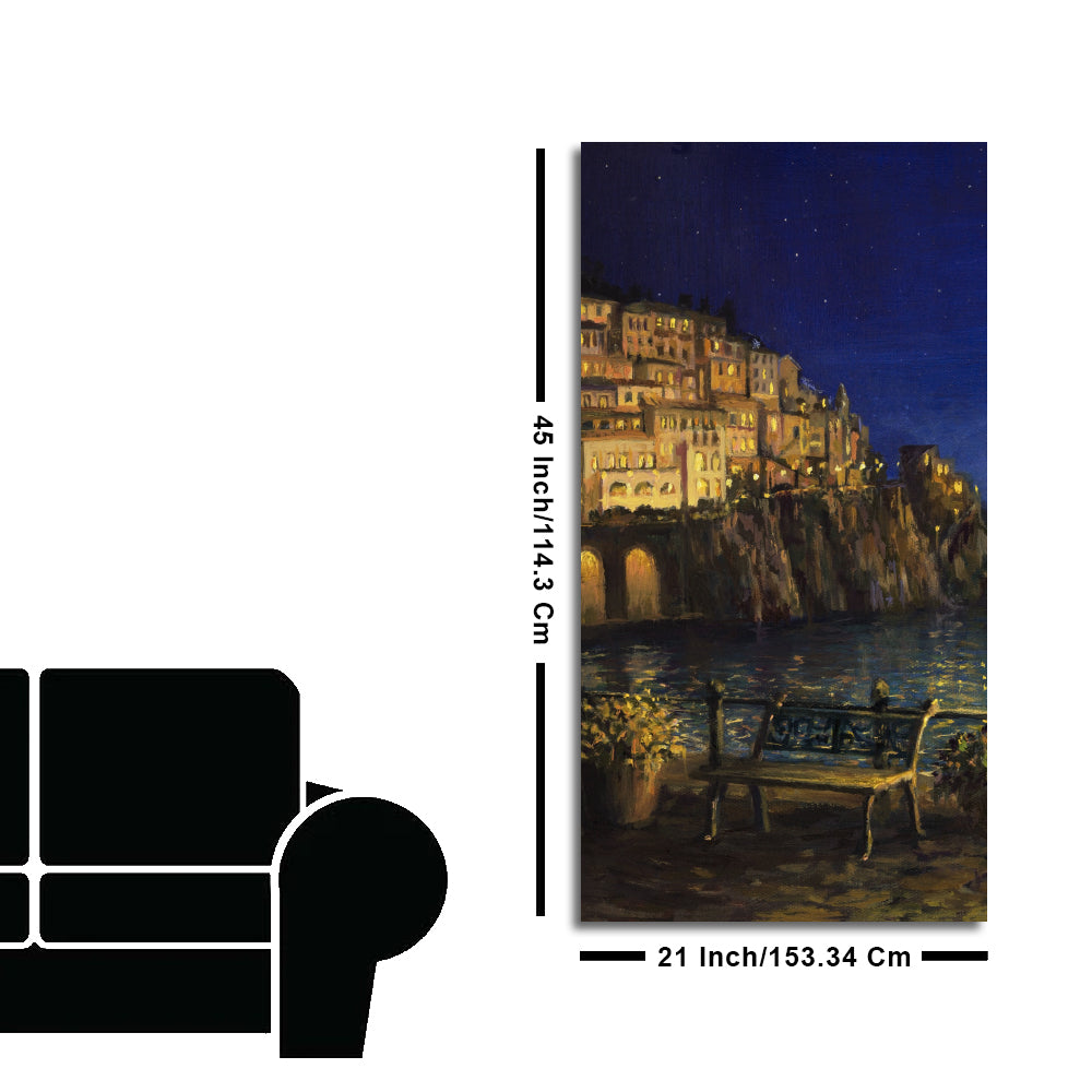 Evening at The Coast of Amalfi in Italy Wall Painting