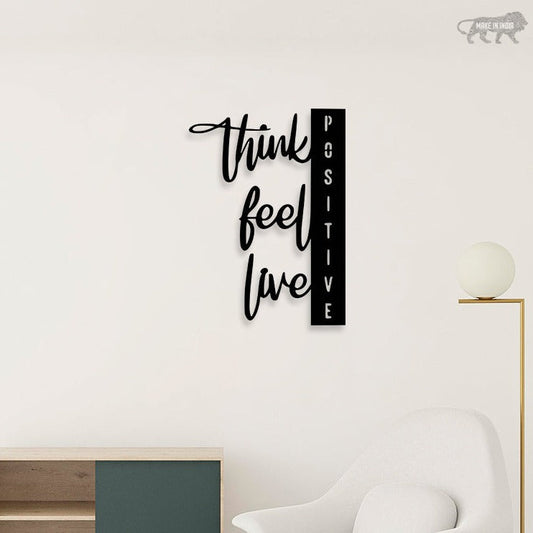 Positive Vibes Metal Wall Art – Uplift Your Space