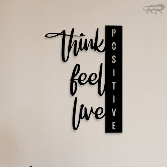 Positive Vibes Metal Wall Art – Uplift Your Space