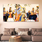 Spiritual Radha Krishna Traditional Pichwai Wall Painting