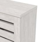 Wooden Shoe Cabinet with Ventilated Doors, Stylish Entryway Shoe Storage Organizer