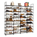 Wide Shoe Rack Storage Shelf, Large Capacity Multi-Tier Shoe Organizer for Home