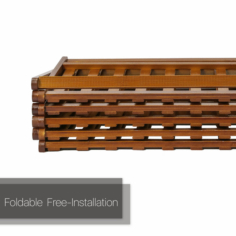 Eco-Friendly Bamboo Multi-Layer Shoe Storage Display