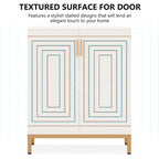 Elegant Shoe Cabinet with Double Doors, Large Capacity Entryway Shoe Storage