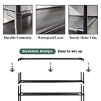 Minimalist 3-Tier Shoe Rack Stand, Space-Saving Shoe Organizer for Home