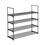 Modern 4-Layer Shoe Rack Stand, Durable Metal Shoe Organizer for Closet or Hallway