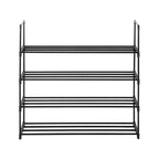 Modern 4-Layer Shoe Rack Stand, Durable Metal Shoe Organizer for Closet or Hallway