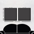 Beautiful White Flower Wall Painting of 2 Pieces Floating Frame