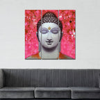 Spiritual Lord Gautam Buddha Wall Painting Three Pieces