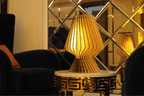 Wooden Lantern Bedside Nightstand Table Lamp