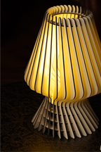 Wooden Lantern Bedside Nightstand Table Lamp
