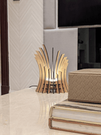 Wooden Leaf Design¬†Decorative Table Lamp
