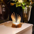 Wooden Leaf Design¬†Decorative Table Lamp