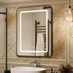 Luxury Warm Glow LED Bathroom Medicine Cabinet Mirror