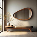 Smooth Edge Modern Wooden Wall Mirror