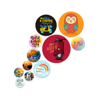 Motivational Round Wall Stickers Set Modern Quote Wall Decor for Living Room Bedroom Office