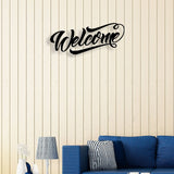 Welcome Metal Wall Art – Elegant Entryway Decor by Decor Smart