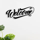 Welcome Metal Wall Art – Elegant Entryway Decor by Decor Smart