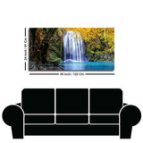 A Beautiful view of Erawan Waterfall Abstract Premium Canvas Wall Painting - Decor Smart