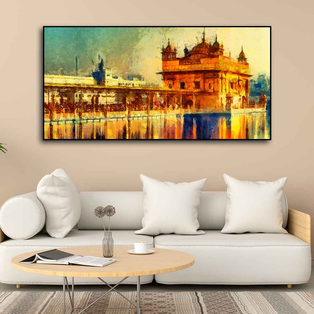 Divine Beauty of Amritsar – Golden Temple Canvas wall painting