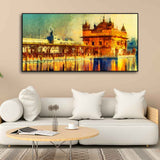 Divine Beauty of Amritsar – Golden Temple Canvas wall painting