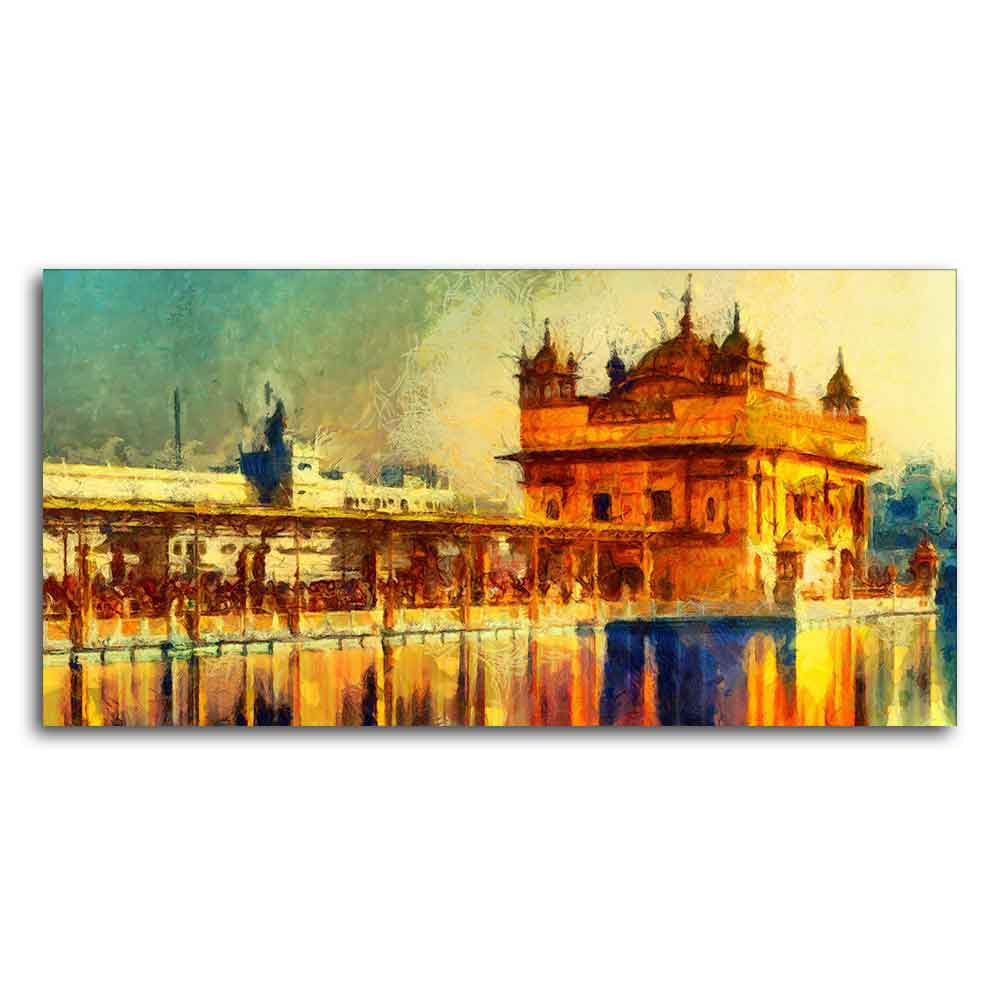 Divine Beauty of Amritsar – Golden Temple Canvas wall painting