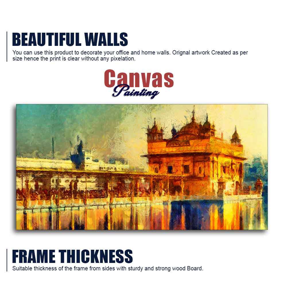 Divine Beauty of Amritsar – Golden Temple Canvas wall painting