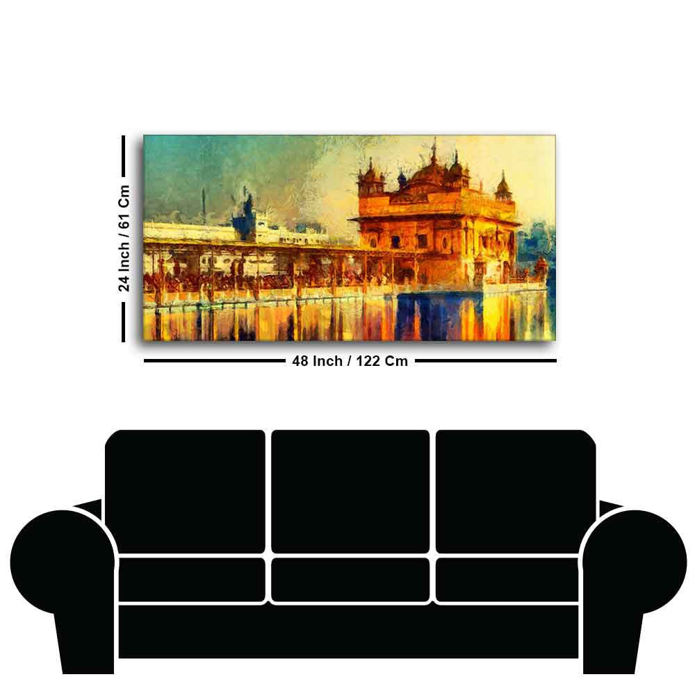 Divine Beauty of Amritsar – Golden Temple Canvas wall painting