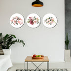 Painting of Roses 3 Pieces Wall Hanging