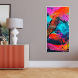Abstract Acrylic Colorful Beautiful Textured Design Premium Canvas Wall Painting - Decor Smart