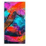 Abstract Acrylic Colorful Beautiful Textured Design Premium Canvas Wall Painting - Decor Smart