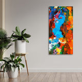 Abstract Acrylic Colorful Textured Canvas Wall Painting - Decor Smart