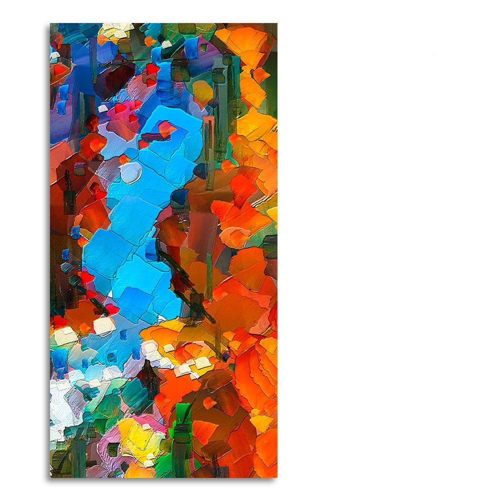 Abstract Acrylic Colorful Textured Canvas Wall Painting - Decor Smart