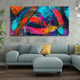Abstract Acrylic Colorful Textured Design Premium Canvas Wall Painting - Decor Smart