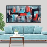 Abstract Art Colorful Strokes Canvas Wall Painting - Decor Smart